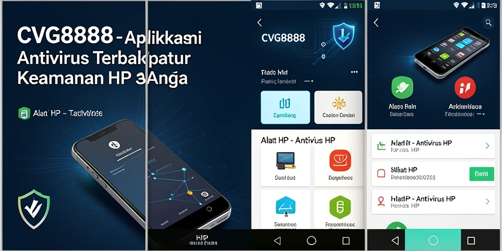 Screenshot CVG8888 menunjukkan antarmuka ramah pengguna dengan fitur keamanan.