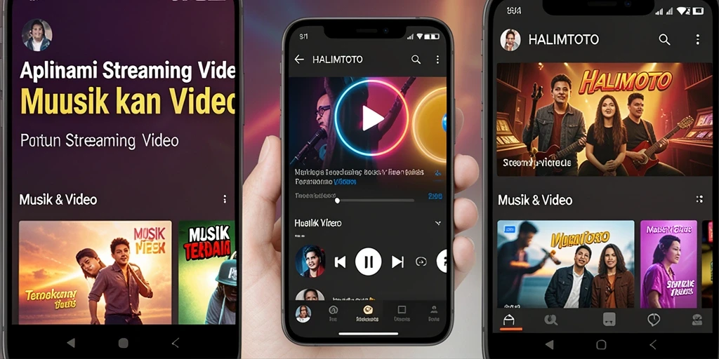 Antarmuka HALIMTOTO yang menarik untuk pengalaman streaming video.