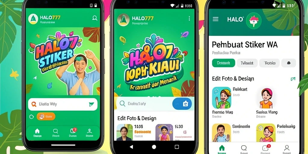 Antarmuka menarik dan mudah digunakan untuk Pembuat Stiker WA.