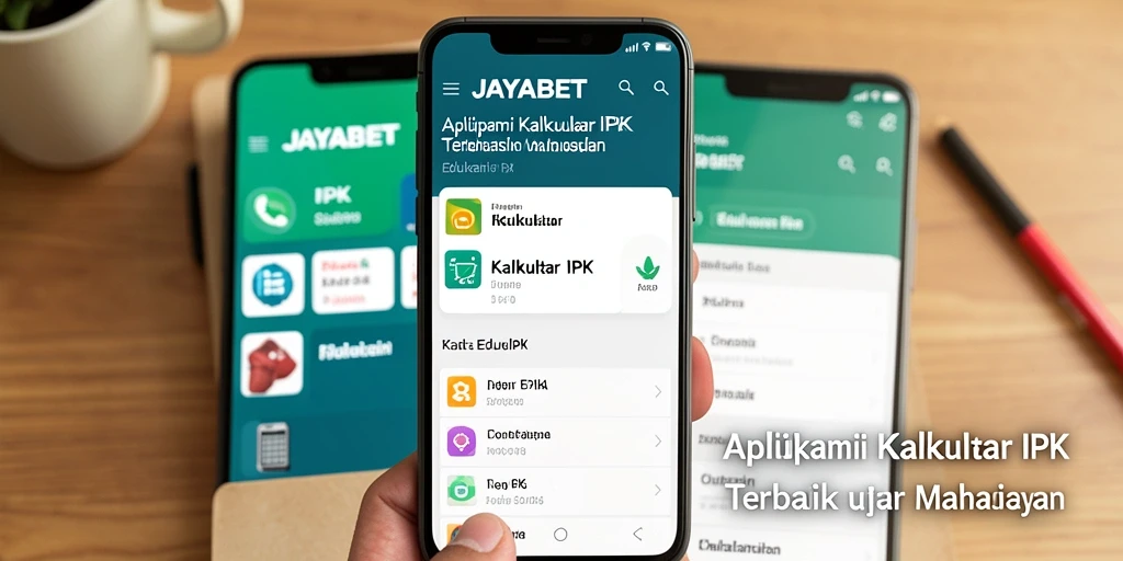 Tampilan antarmuka JAYABET yang sederhana dan informatif di Kalkulator IPK.