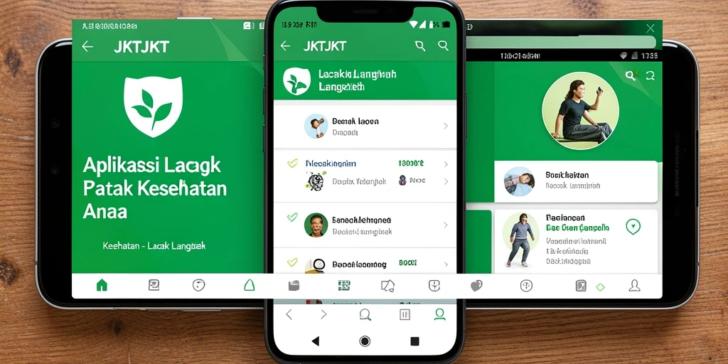 Tampilan antarmuka JKTJKT menampilkan fitur Lacak Langkah yang intuitif.