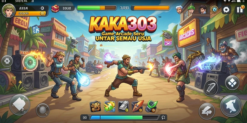 Tampilan antarmuka KAKA303 yang menarik dan fungsi permainan Arcade.