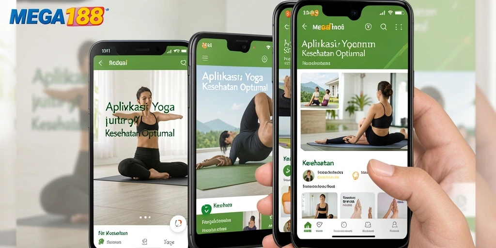 Tampilan antarmuka MEGA188 yang memudahkan pengguna dalam berlatih Yoga.