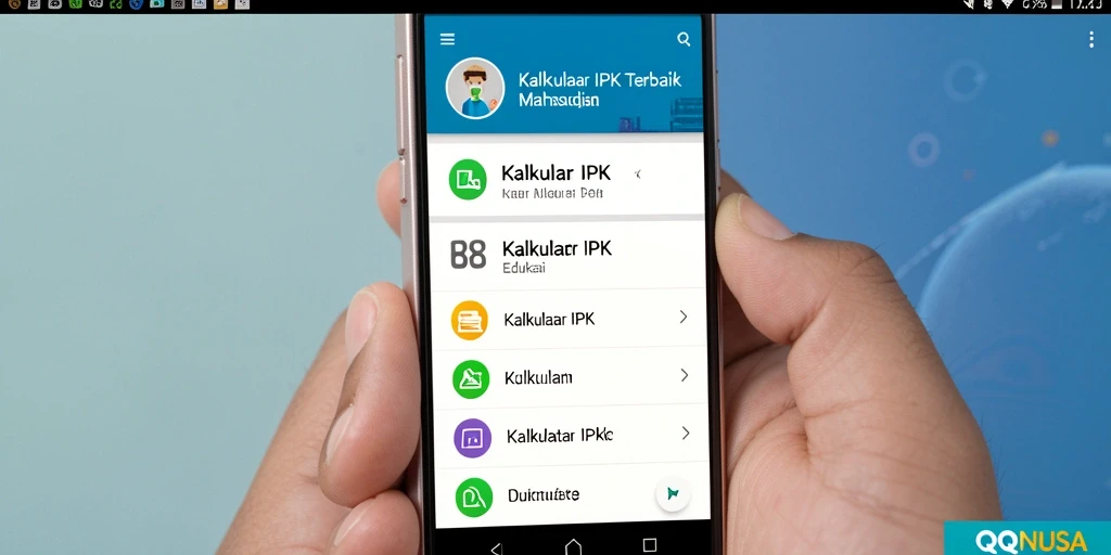Tampilan antarmuka sederhana dari QQNUSA yang mudah digunakan.