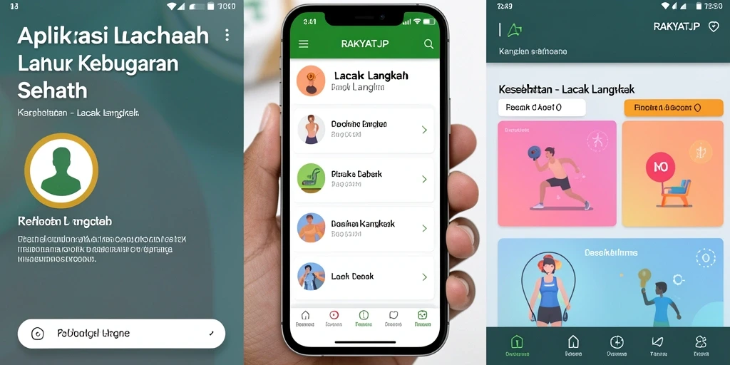 Antarmuka pengguna RAKYATJP yang sederhana dan fungsional.