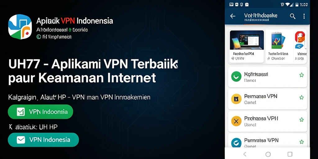 Tampilan antarmuka UH77 yang sederhana dan intuitif.